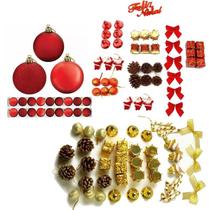 97 Enfeites Pendentes Dourado Vermelho Para Árvore De Natal Decoração Natalina 97 Enfeites Pendentes Dourado Vermelho Para Árvore De Natal Decoração Natalina