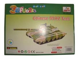 99 A2 Tank 3d Puzzle - Brinquedo De Montar Em Papelão - Mercado de Pulgas