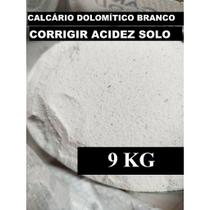 9KG Calcário Dolomítico BRANCO - Corretor de Solo Mineral Agrícola - Dolomia