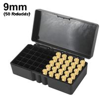 9mm.223 Caixa De Munição 50/100 Rodadas Portátil Flip-top Cartucho De Arma Titular Acessórios De