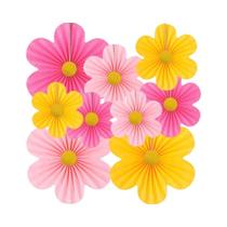 9PCS Leques De Papel Florais Pom Poms Decoração De Fundo Para Casamentos E Festas De Aniversário 9PCS Leques De Papel Florais Pom Poms Decoração De Fundo Para Casamentos E Festas De Aniversário
