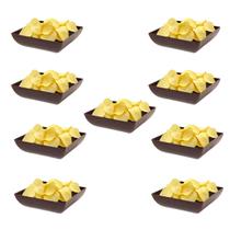 9un Saladeira Quadrada 750ml Vasilha Petisqueira Marrom Es