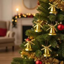 9un Sino Enfeite Pingente De Arvore Natal Pequeno 3cm