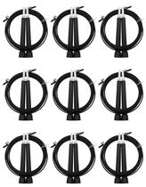 9x Corda De Pular 3m Cabo De Aço Alta Velocidade Regulável Fitness Profissional exercício funcional HIIT Academia Treinamento