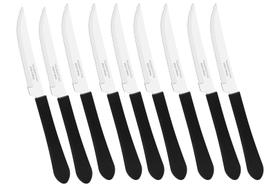 9x Faca Churrasco Tramontina Inox Cabo Polipropileno Preto 4 Pol 9x Faca Churrasco Tramontina Inox Cabo Polipropileno Preto 4 Pol