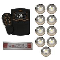 9x led 10w tholz + fonte 120w + smartpool
