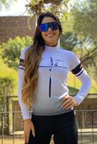 A A Camisa de Ciclismo Fé Cruz Branca Feminina MANGA LONGA - Way