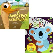 A Avestruz Atrapalhada + Toque e Sinta - Amigos da Selva - Kit de Livros