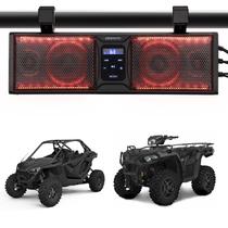 A barra de som UTV KEMIMOTO se encaixa no sistema de som Roll Cage de 4,45-5,72 cm