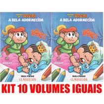 A Bela Adormecida Livro Para Pintar Kit 10 Vols Lembrancinha - Girassol