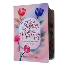 A bíblia da mulher nova edição tamanho médio arc capa luxo tulipa com índice A bíblia da mulher nova edição tamanho médio arc capa luxo tulipa com índice