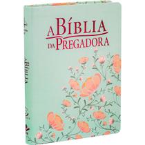 A Bíblia Da Pregadora Arc Letra Normal Verde Floral