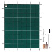 A capa de segurança para piscina VEVOR serve para malha verde retangular de 12 x 24 pés A capa de segurança para piscina VEVOR serve para malha verde retangular de 12 x 24 pés