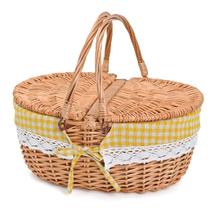 A cesta de piquenique de vime cabe no interior 39" x 29" x 18 cm, 0,7 kg, forro removível