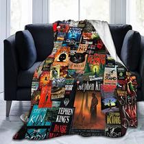 A coleção completa de Stephen King Livros Flanela Cobertor Leve Acolhedor Cobertores Cama Soft Throw Cobertor Fit sofá Sofá Adequado para Todas as Temporada60 X50