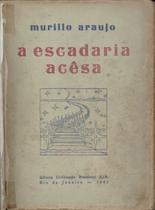 a escadaria acesa