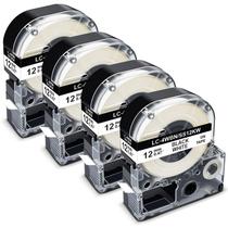 A fita adesiva Pristar LK-4WBN substitui a Epson 12 mm, pacote com 4