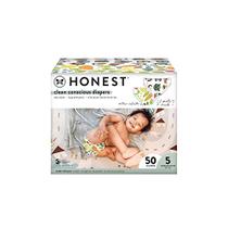 A Honest Company Clean Conscious Fraldas, So Delish + All The Letters, Tamanho 5, 50 Count Club Box