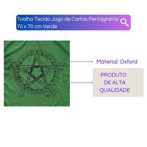 A Legítima Toalha Pentagrama Jogo De Cartas 70X70 Cm Verde