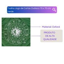 A Legítima Toalha Zodiaco P Jogos Cartas 70X70Cm Verde