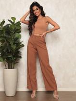 A-Lows O&L calca Social pantalona de linho