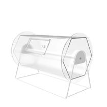 A luminária de tambor de rifa exibe o sorteio do bilhete de rifa com suporte