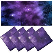 A luz fluorescente magnética cobre a nebulosa roxa Torixqi de 4 x 2 pés A luz fluorescente magnética cobre a nebulosa roxa Torixqi de 4 x 2 pés