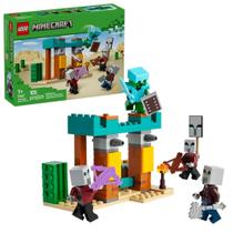 A patrulha dos illagers lego minecraft no deserto 105 peças 21267