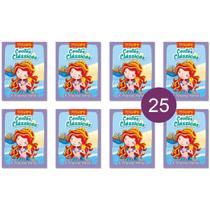 A Pequena Sereia - Kit 25 Livrinhos Lembrancinha De Festa Sacolinha Aniversário Surpresa