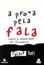A prova pela fala