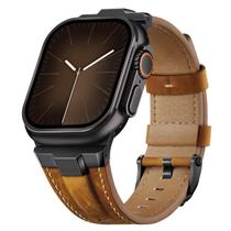 A pulseira de relógio Suitisbest Leather para Apple Watch Ultra 49 mm