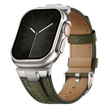 A pulseira de relógio Suitisbest Leather para Apple Watch Ultra 49 mm