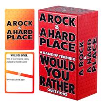 A Rock & A Hard Place Would You Rather - Jogo de cartas para adultos, jogos de cartas de festa para adultos e família, jogos de festa para noites de jogos A Rock & A Hard Place Would You Rather - Jogo de cartas para adultos, jogos de cartas de festa para adultos e família, jogos de festa para noites de jogos
