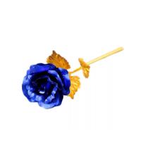 A Rosa De Ouro Encantada Azul - Amor Lindo Boutique