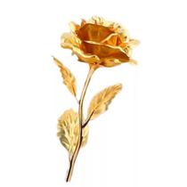 A Rosa Encantada De Ouro Dourado - Amor Lindo Boutique