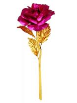 A Rosa Encantada Golden Rose Presente De Natal Pink