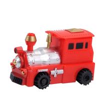 A trilha mágica brinca o pinguim indutivo do robô do carro-tanque seguindo pela linha 4ml