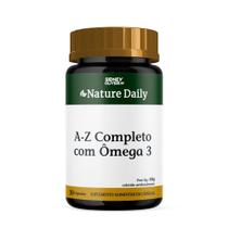 A-Z Completo + Ômega 3 Nature Daily 30 cápsulas - Metabolismo Zinco Selênio - Sidney Oliveira