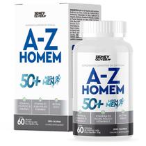 A-Z Homem 50+ Mega Men 60 caps - vitaminas B1, B2, B3, B5, B6, B12, Biotina auxiliam no metabolismo - Sidney Oliveira