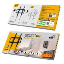 A03v4s - suporte fixo e inclinável para tv 32 a 70 led, lcd e plasma - elg A03v4s - suporte fixo e inclinável para tv 32 a 70 led, lcd e plasma - elg