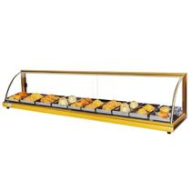 A10 - Estufa Alfa para salgados de 10 bandejas Dourada - 220V - Omega A10 - Estufa Alfa para salgados de 10 bandejas Dourada - 220V - Omega