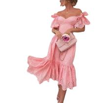 A1502-Vestido Festa Véspera Ciganinha Bojo Laise Lese Babado Luxo A1502-Vestido Festa Véspera Ciganinha Bojo Laise Lese Babado Luxo