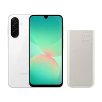 A26 5G (256GB) - Branco + Bateria Carregador Portátil 2x USB-C, 10000mAh, Super Rápida 25W - Bege - Grafite