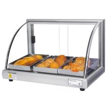 A3 - Estufa Alfa para salgados de 3 bandejas Prata - 127V - Omega