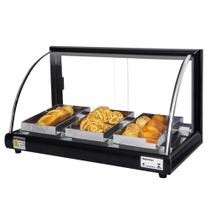 A3 - Estufa Alfa para salgados de 3 bandejas Preta - 127V - Omega