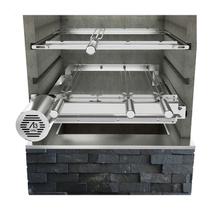 A3 Grill Ajustável - Motor Giratório para 4 Espetos + Suporte Ajustável