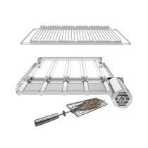 A3 Grill Ajustável - Motor Giratório para 5 Espetos + Suporte Ajustável + 3 Grelhas Aramada + Espeto Grelha A3 Grill Ajustável - Motor Giratório para 5 Espetos + Suporte Ajustável + 3 Grelhas Aramada + Espeto Grelha
