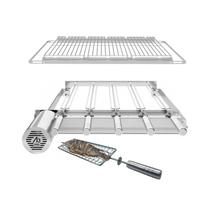 A3 Grill Ajustável - Motor Giratório para 5 Espetos + Suporte Ajustável + 3 Grelhas Aramada + Espeto Grelha A3 Grill Ajustável - Motor Giratório para 5 Espetos + Suporte Ajustável + 3 Grelhas Aramada + Espeto Grelha