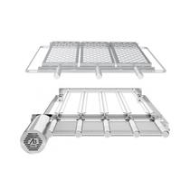 A3 Grill Ajustável - Motor Giratório para 5 Espetos + Suporte Ajustável + 3 Grelhas Moedas A3 Grill Ajustável - Motor Giratório para 5 Espetos + Suporte Ajustável + 3 Grelhas Moedas
