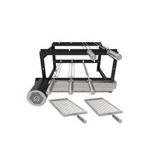 A3 Grill Tradicional Black - Motor Giratório para 4 Espetos + 2 Grelhas Moedas M21